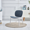 Elegant Fancy Plastic Home Furniture Dining Room Chairs Modern Low Legged Resin Chair with Cushion