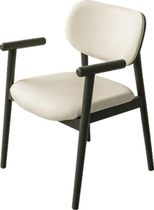 Furniture Light Luxury Antique Backrest Armchair For Dining Room Restaurant Cafe Wood And Leather Dining Chair