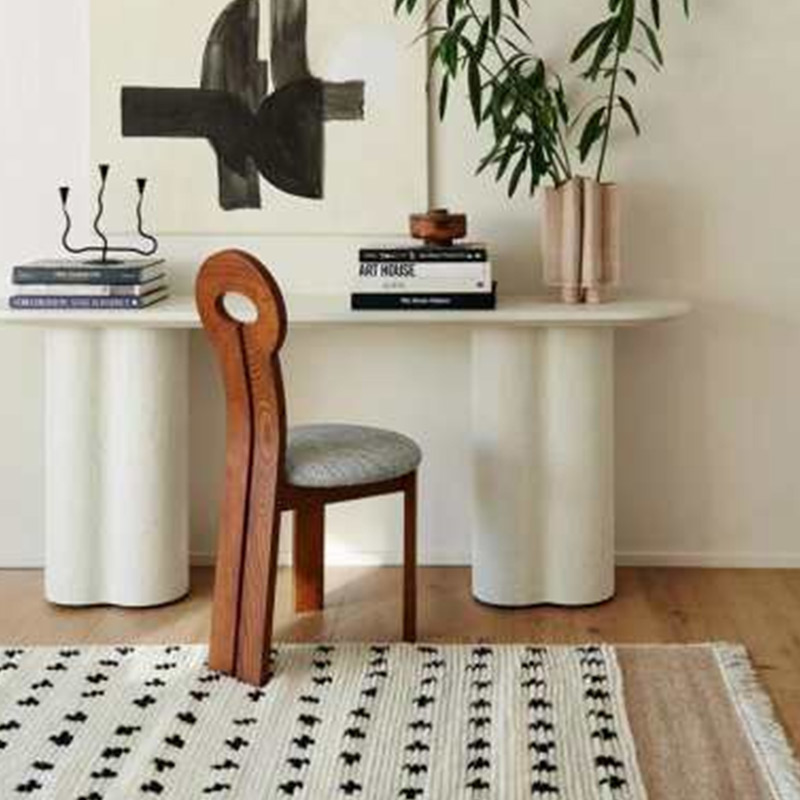 Stool with Wooden Legs ​Home Furniture High Quality Creative Backrest Chair Modern Minimalist Chair Round Wood Stool Chair