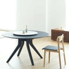 Simple Modern Designs Luxury High-end Home Furniture Wooden Round Dinning Table Home Dining Table