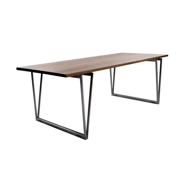 Solid Iron V-Shaped Table