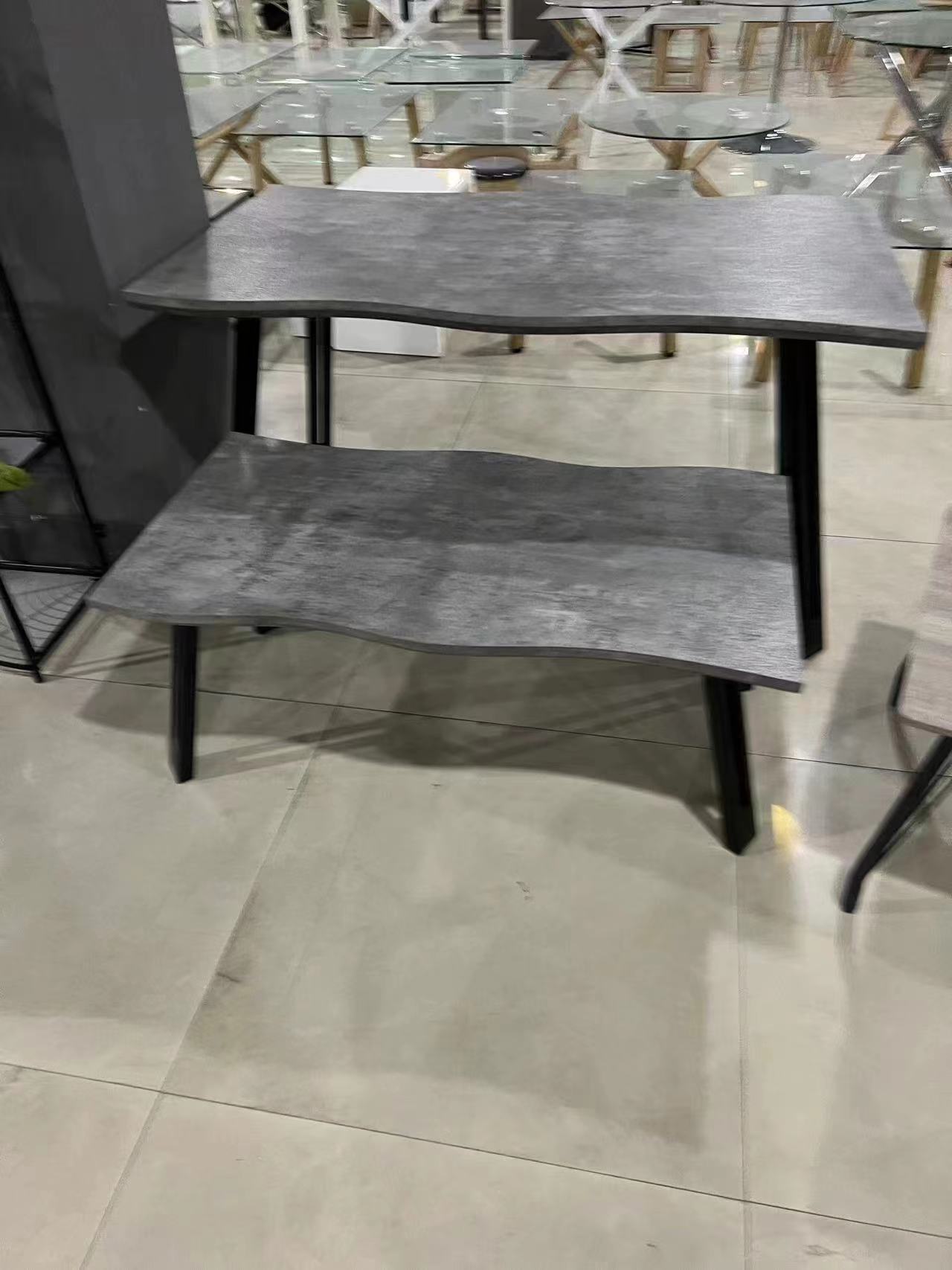 Modern 4 Seater Simple Design Outdoor School Furniture Cafe Canteen Student Marble Dining Table And Chairs Set