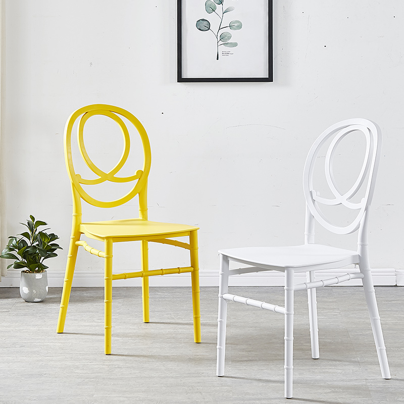 Simple Style Stackable Wedding Plastic Chairs Outdoor Banquet Rental Event Chair Wedding Chair 