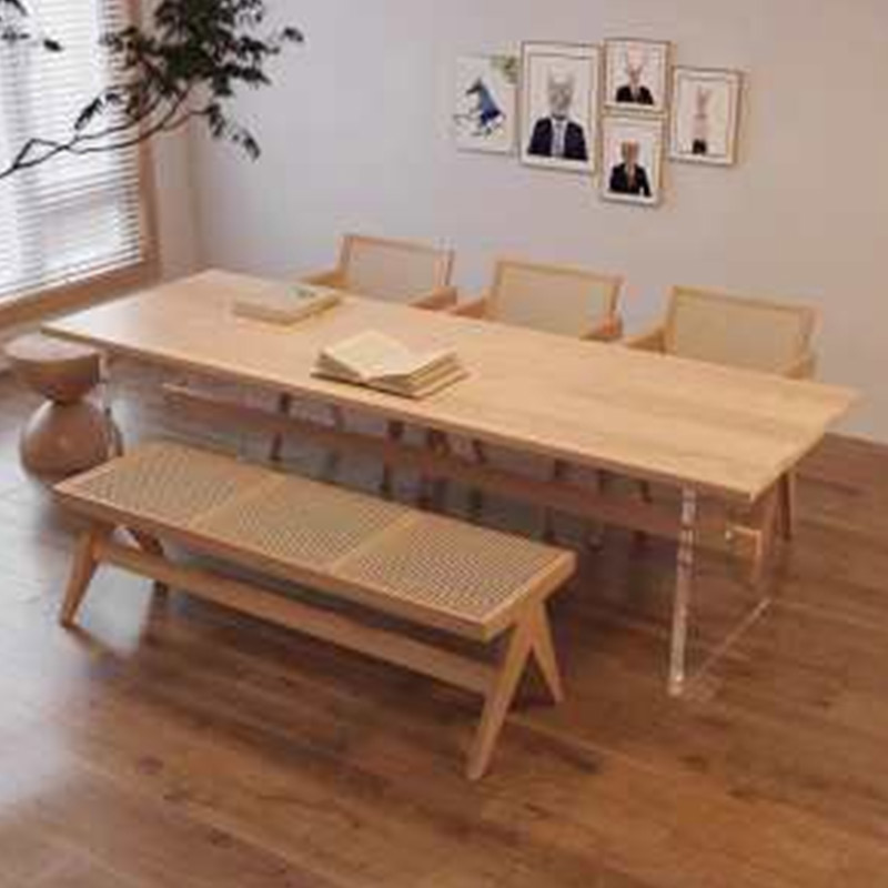Solid Wood Acrylic Floating Table