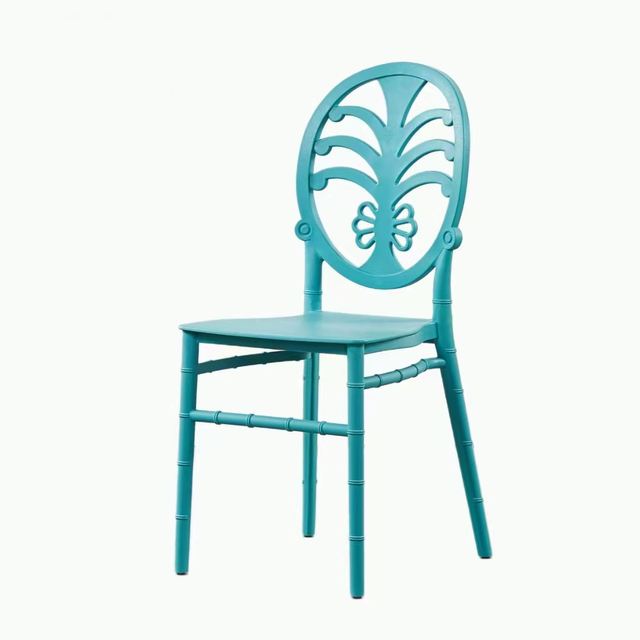 Plastic Furniture Chair Outdoor Customized Different Color Plastic Bamboo Chair