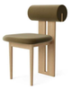 Simple Restaurant Home Furniture Backrest Upholstered Chair Hotel Banquet Dining Room Chair Modern Wood Comfortable Armless Chair 
