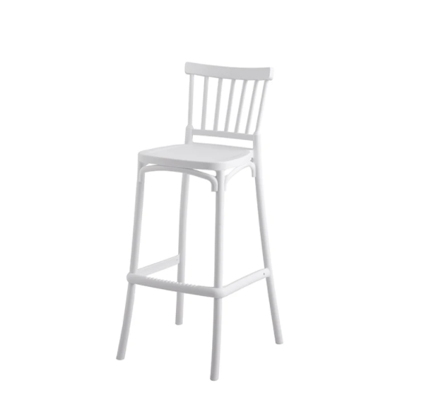 Popular Restaurant Furniture Resin Dining Chair Plastic Outdoor High Bar Plastic Bar Stool Modern Bar Chair for Living Room