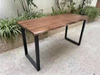 High Demand Massive Wooden Rectangular Dining Table Industrial Style Tables Industrial Dining Table 