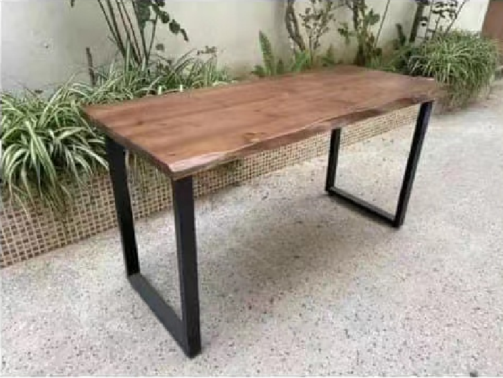 High Demand Massive Wooden Rectangular Dining Table Industrial Style Tables Industrial Dining Table 