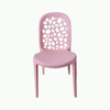 Colorful Outdoor Furniture Garden Plastic Dining Hollow Backrest Resin Chair