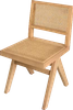 Dining Wood Rattan Chair Luxury Vintage Backrest Leisure Chair Cafe Shop Wicker Chair