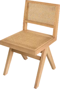 Dining Wood Rattan Chair Luxury Vintage Backrest Leisure Chair Cafe Shop Wicker Chair