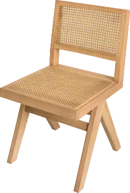 Dining Wood Rattan Chair Luxury Vintage Backrest Leisure Chair Cafe Shop Wicker Chair