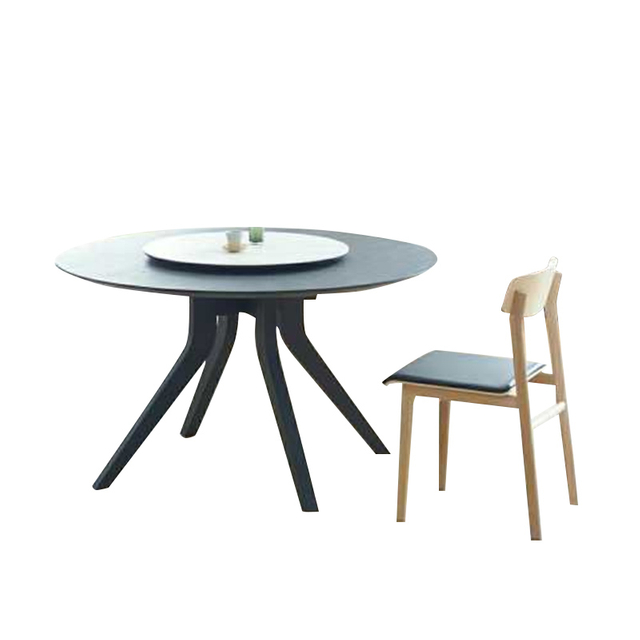 Simple Modern Designs Luxury High-end Home Furniture Wooden Round Dinning Table Home Dining Table