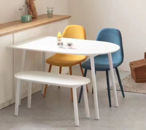 Simple Modern White Office Rectangle Dining Table For Home