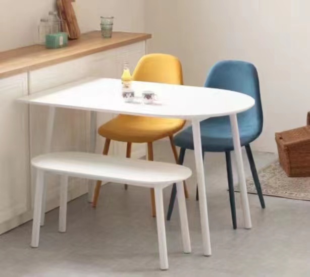 Simple Modern White Office Rectangle Dining Table For Home