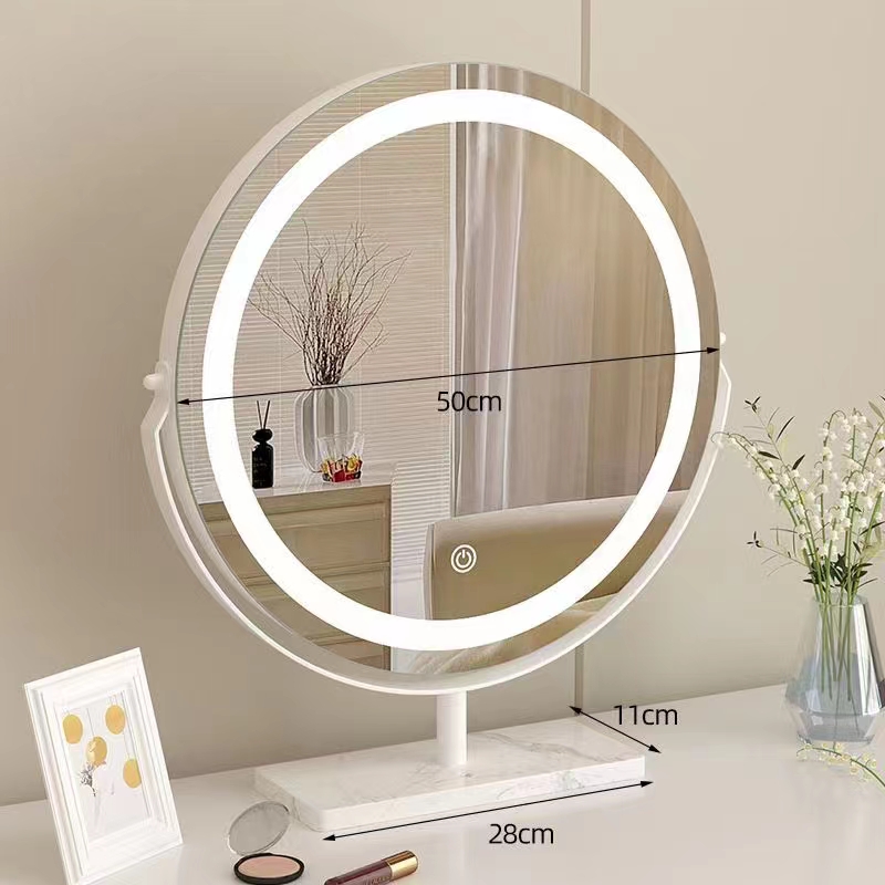 Table Led Makeup Mirror Rotatable Makeup Mirror Led Desktop Makeup Mirror with Light