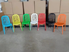 Colorful Outdoor Furniture Garden Plastic Dining Hollow Backrest Resin Chair
