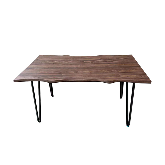 Modern Designs Metal Hairpin Leg Simple Style Wooden Austere Minimalist Dining Room Table Room Furniture Table