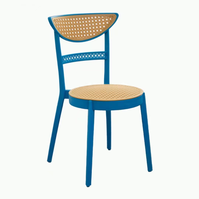High Quality Outdoor Garden Furniture Stackable Chairs PP Garden Plastic Hotel Banquet Event Rattan Dinning Chair 