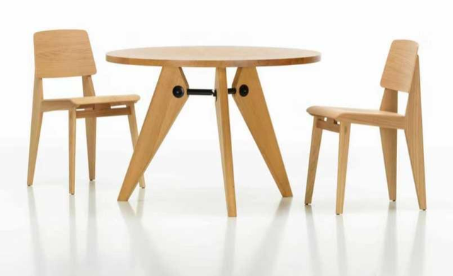 Industrial Vintage Modern Classic Wood Dinner Room Furniture Wood Round Dining Table