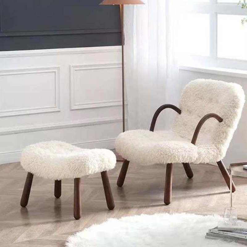 Light Luxury Sofa Living Room Modern Leisure Chair Recliner Sofa Armchair with Footrest Luxury Furniture Bedroom