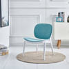 Elegant Fancy Plastic Home Furniture Dining Room Chairs Modern Low Legged Resin Chair with Cushion